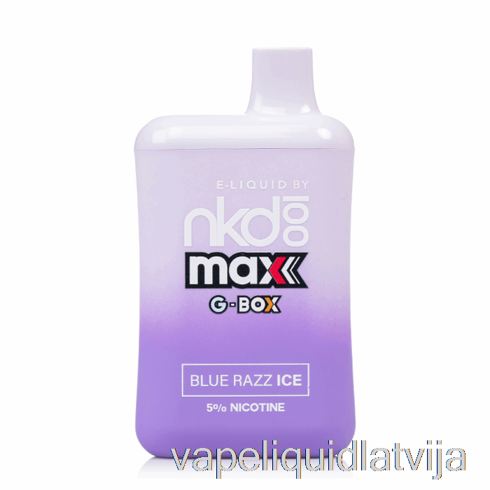 Gbox X Naked 100 5500 Vienreizējās Lietošanas Blue Razz Ice Vape šķidrums